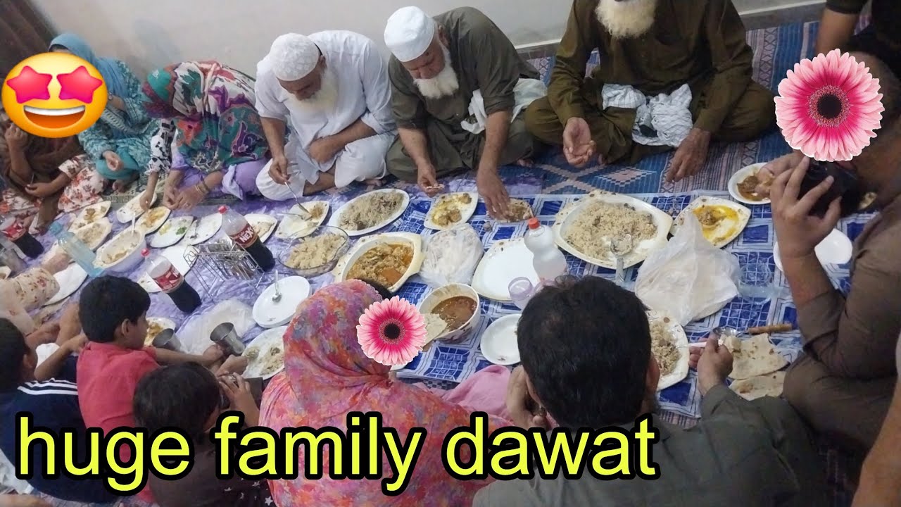 Family ki dawat|36 members ki bari dawat|dawat vlog|muslim vlog|pakistani vlog