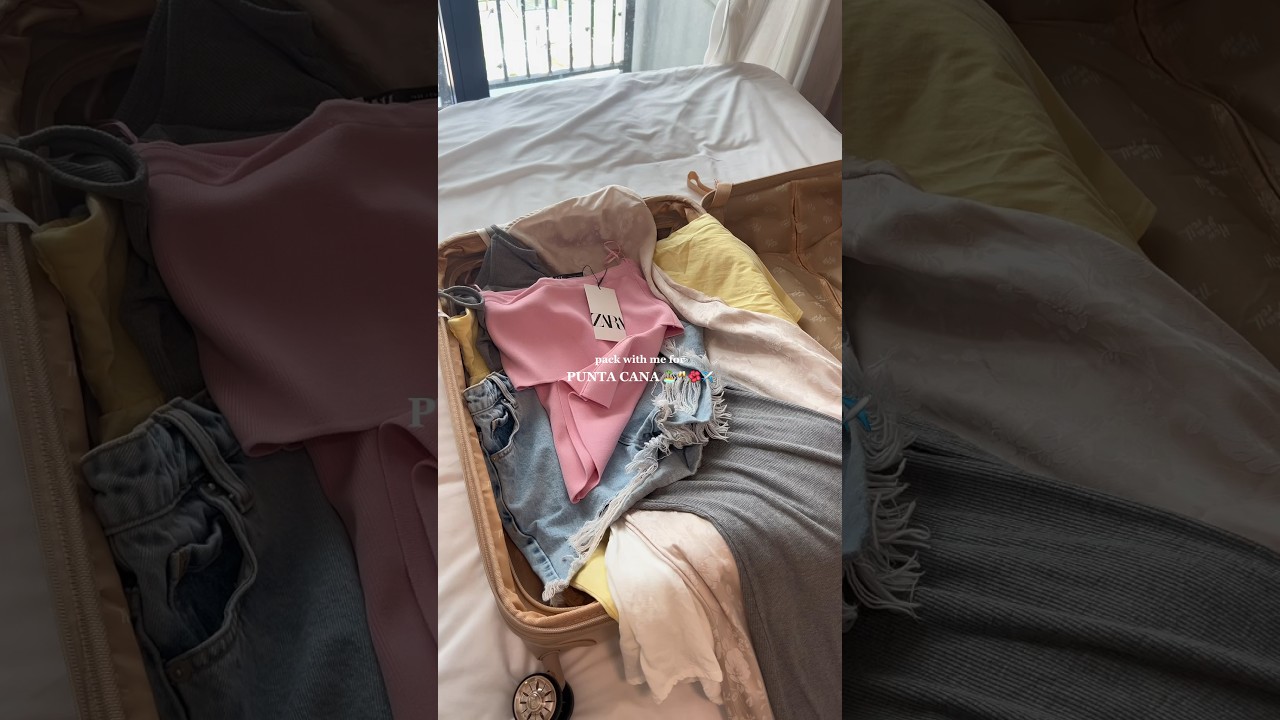pack with me for Punta Cana!! 🐚 #travel #summer #beach #packing #outfit #fashion