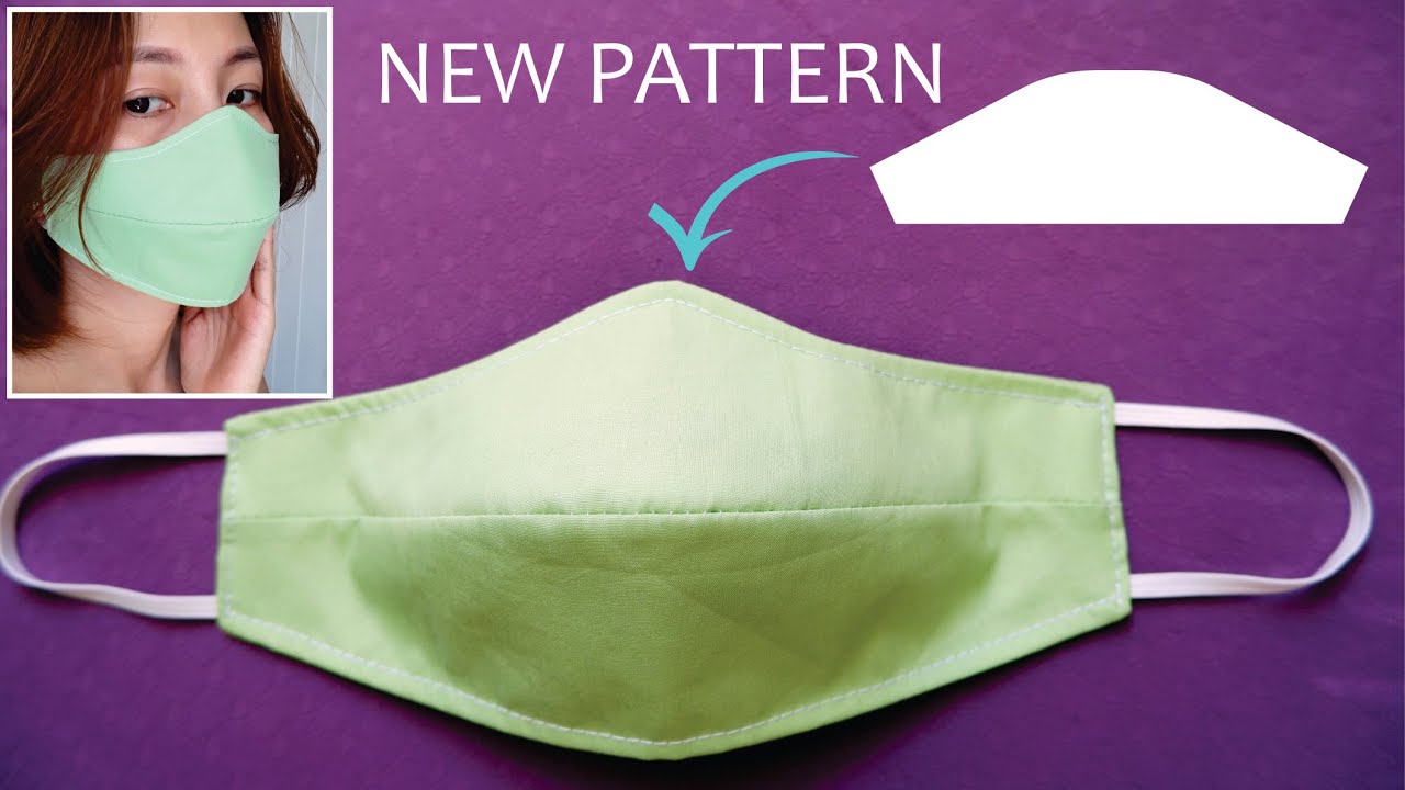 NEW PATTERN DESIGN | DIY Face Mask With 3 Layers | Easy To Breathe Face Mask