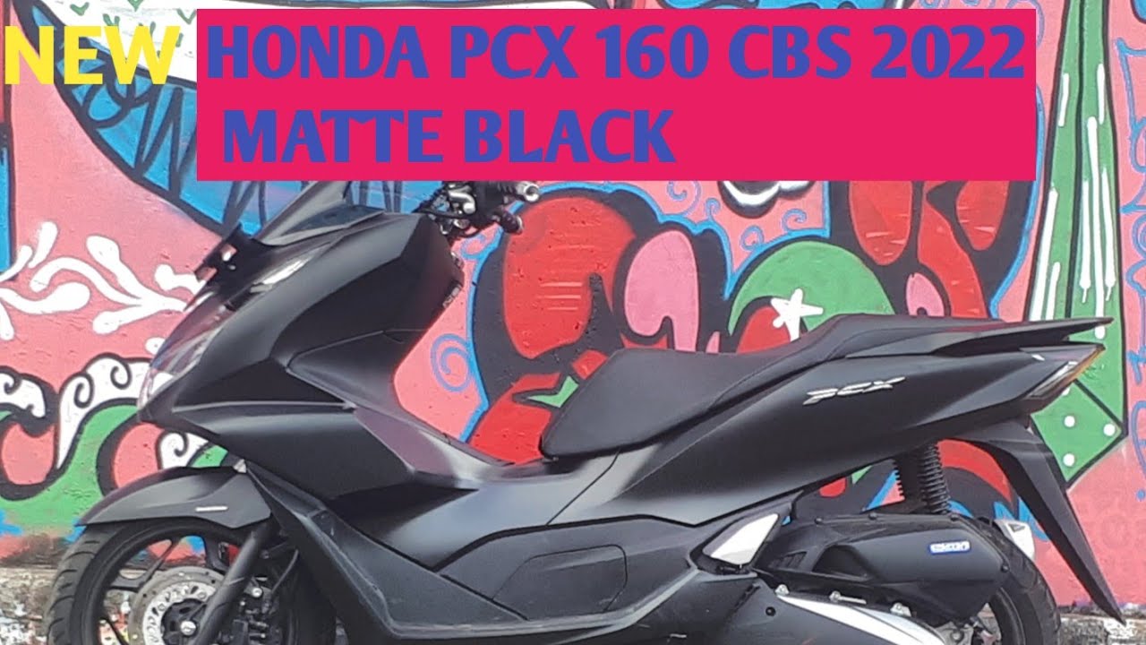 NEW HONDA PCX 160 CBS / TAHUN 2022 / MATTE BLACK !!!