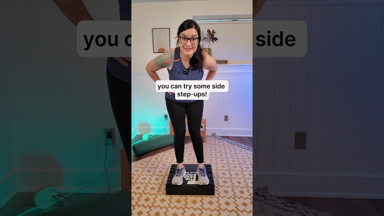 Challenge Your Balance After Stroke With Side Step-Ups! #stroke #exercise #workout #strokerecovery