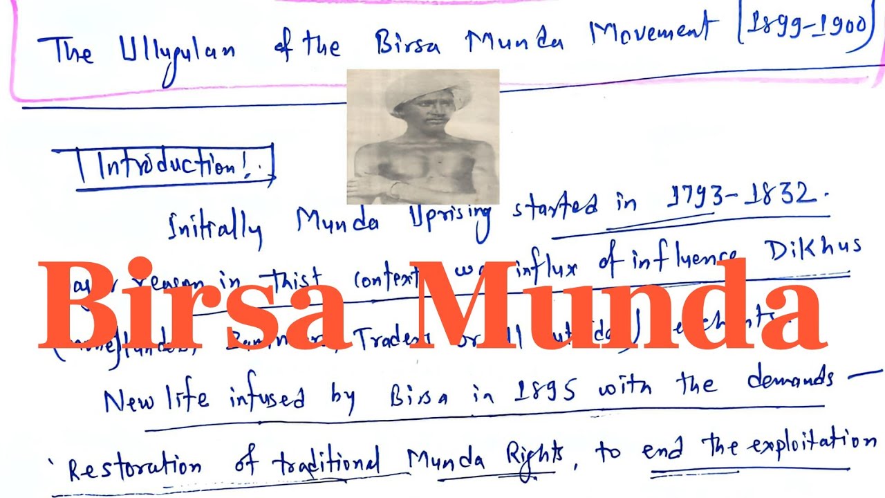 The Ullugulan Of the Birsa Munda Movement 1899-1900