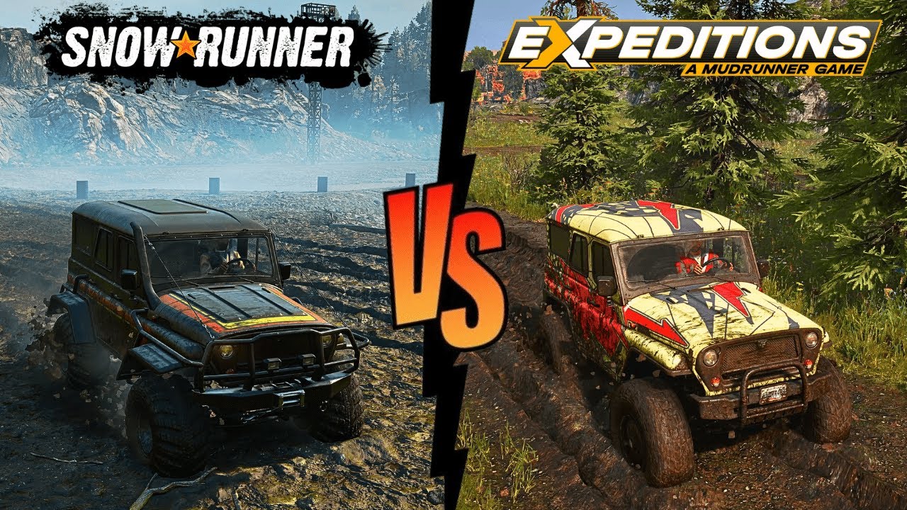 Expeditions: A MudRunner Game vs SnowRunner | Graphics & Physics Comparison [PC, 4K]
