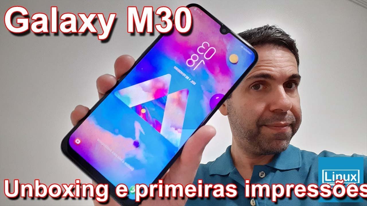 🔘 Samsung Galaxy M30 - UNBOXING e primeiras impressões