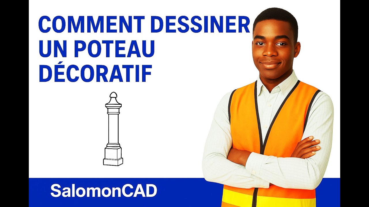 comment dessiner un poteau décoratif