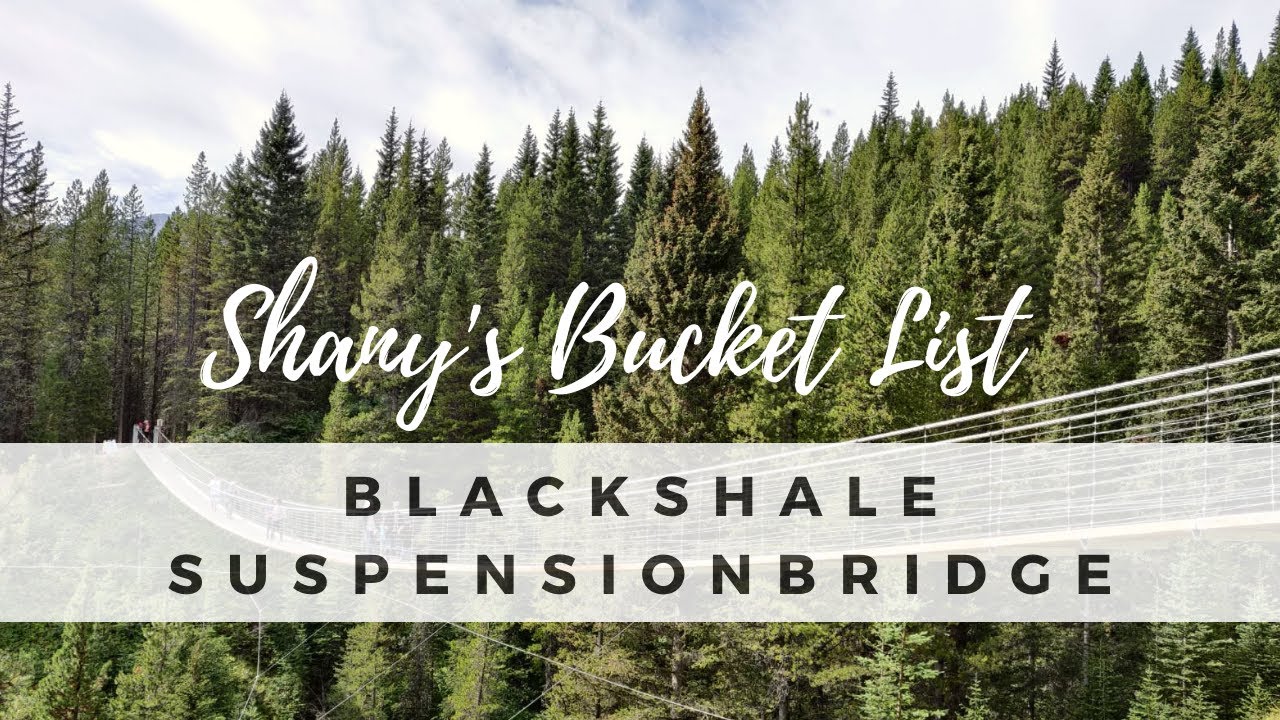 Blackshale Suspension Bridge - In Kananaskis  Alberta, Canada