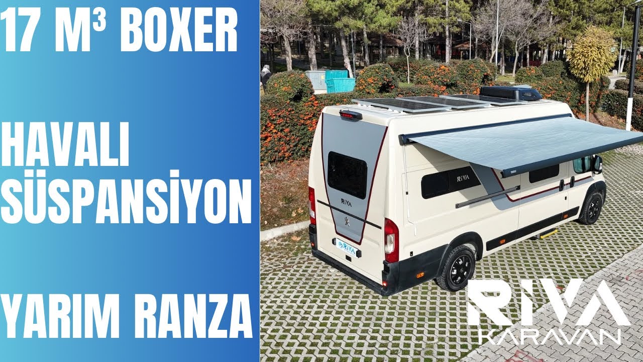 17m3 Boxer Riva Karavan RV7 Yarım Ranza-Havalı Süspansiyon-Maraton Kapak