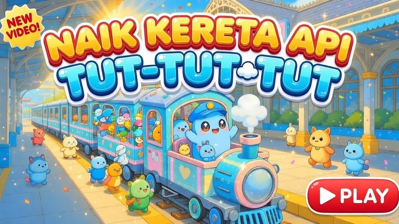 Naik Kereta Api 🚂 | Riding the Train 🎶 | Lagu Populer Anak Indonesia | Popular Indonesian Kids Song