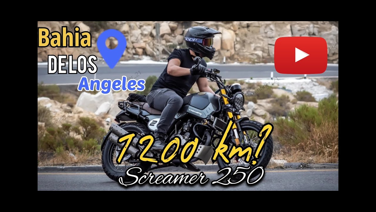 SCREAMER 250 RAITE A BAHIA DE LOS ANGELES 1200KM RECORRIDOS