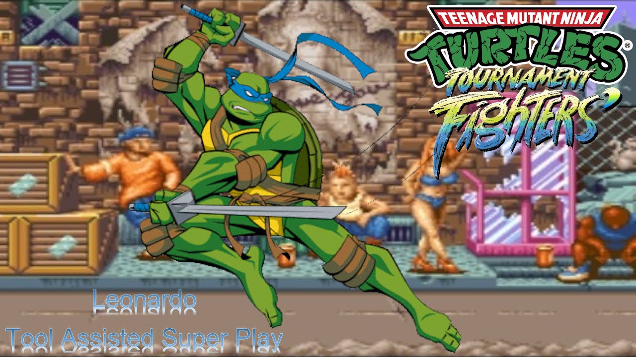 Teenage Mutant Ninja Turtles: Tournament Fighters /  Mutant Warriors (SNES/SFC) - Leonardo [TAS]