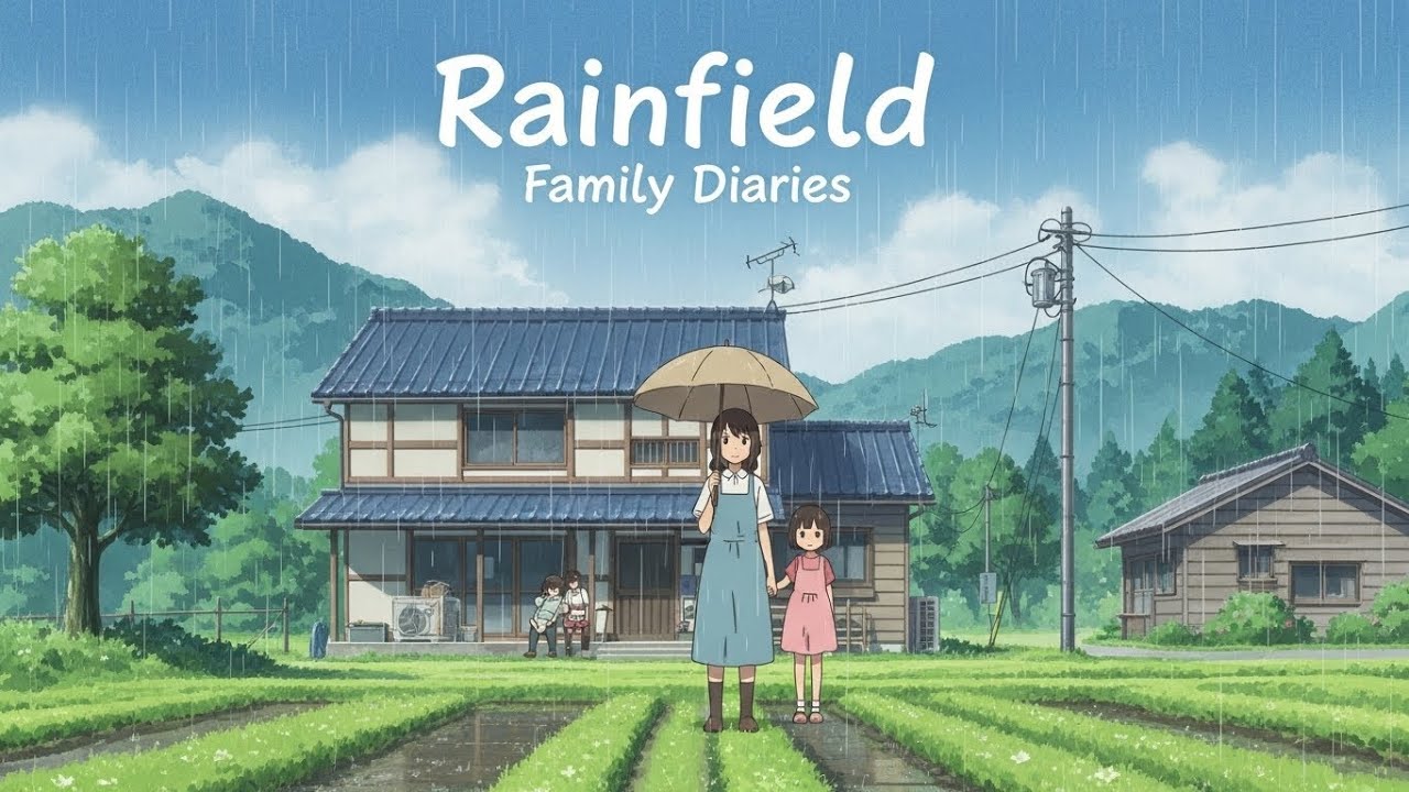 Peaceful Rainy Day in a Cozy House | Ghibli-Style Silent Watercolor Anime Diary