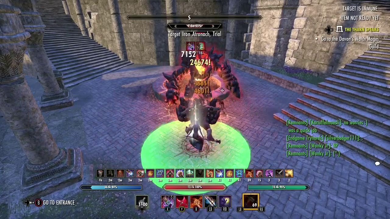 Magicka Nightblade 80k+ dps non vamp PFGD/MS (Greymoor)