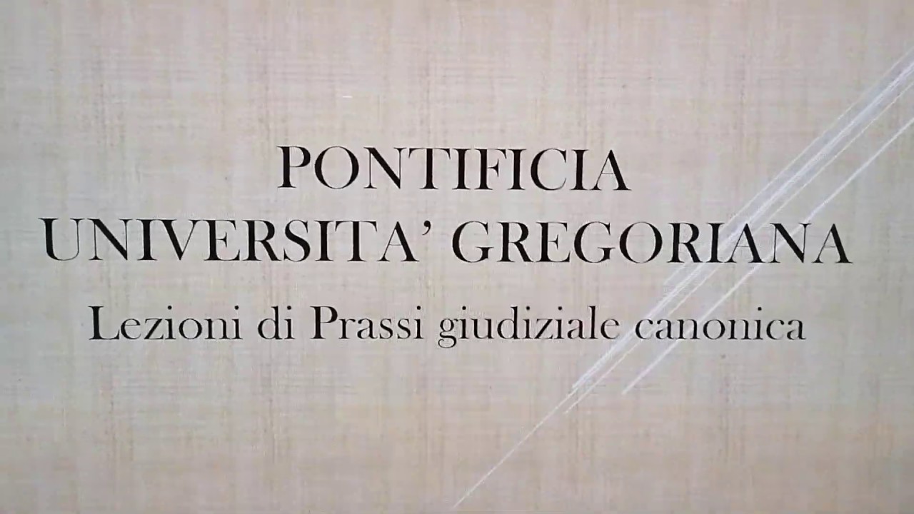 I testi di prassi giudiziale canonica