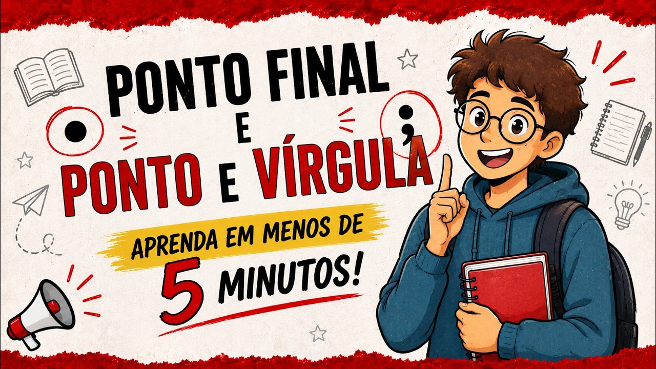 Pontuação - Ponto Final e Ponto e Vírgula - Muito fácil l Português On-line