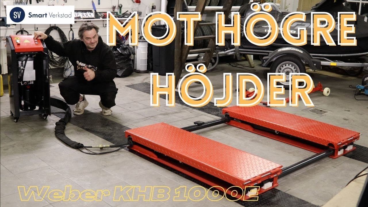 Installerar en Weber KHB 1000E servicelyft från Smart Verkstad.