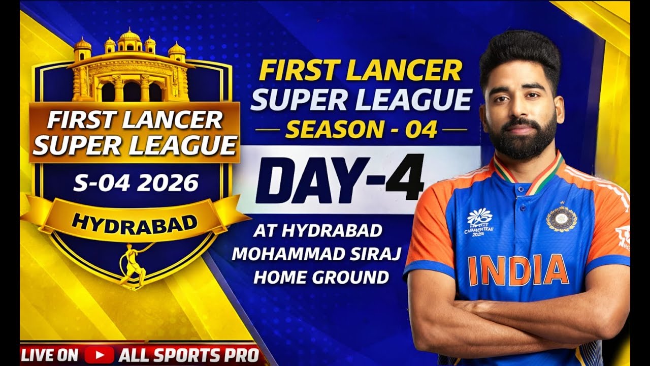 FIRST LANCER SUPER LEAGUE SEASON - 04 DAY - 04  AT HAYDRABAD I MOHAMMAD SIRAJ HOME   