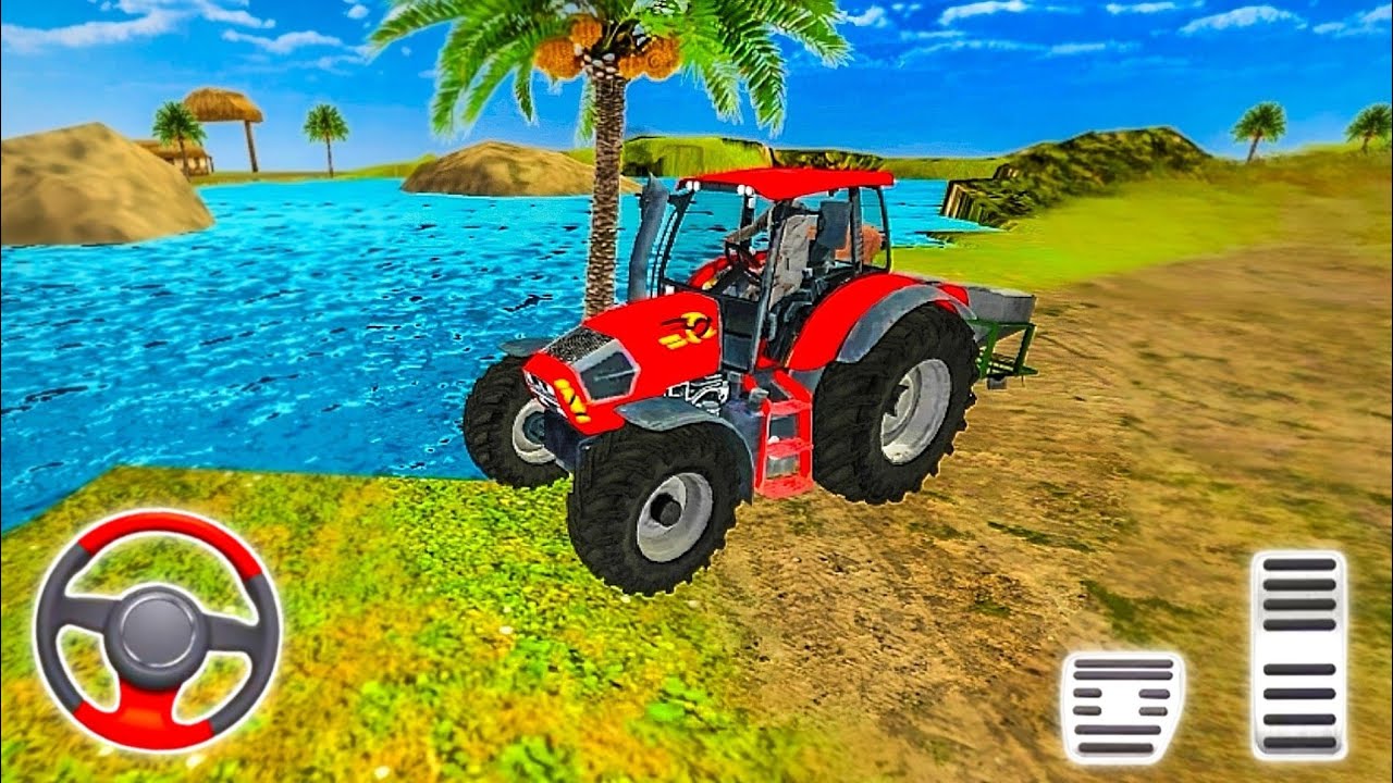 Modern Tractor Farming Gameplay#1 | Real Village Field Preparation