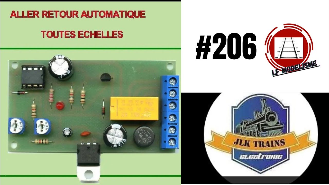 #206 module électronique aller retour maquette train électrique diorama modelisme ferroviaire HO N