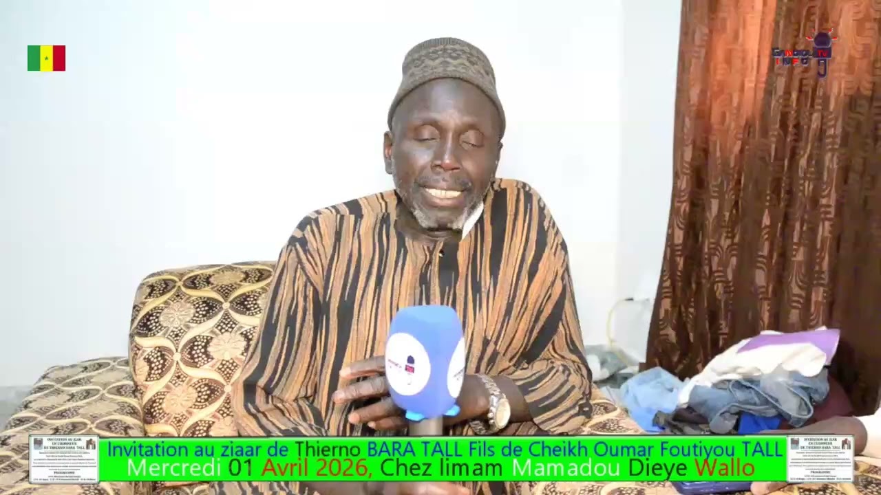Ziaa de Thierno BARA TALL Piti Fils de Cheikh Oumar Fotiyou TALL À Gandiol /01 Avril 2026