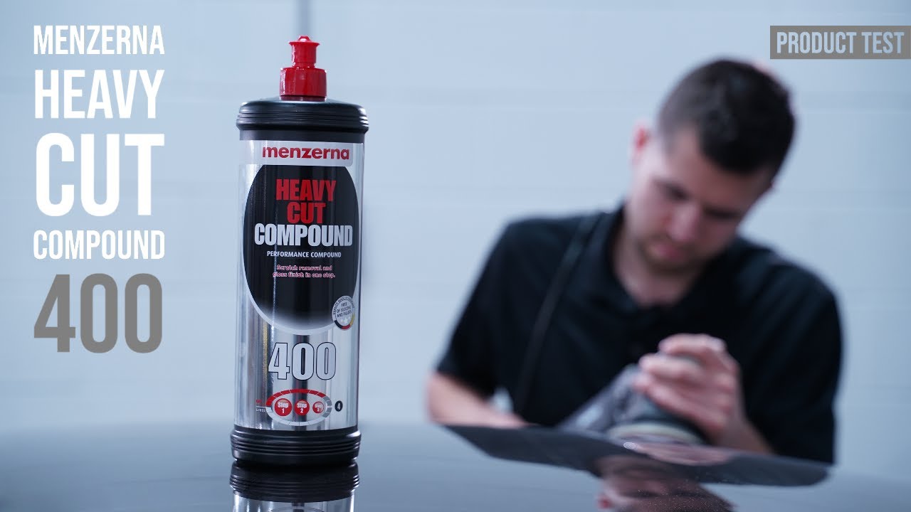 Шпаклевка Menzerna Heavy Cut Compound 400 л. Как отшлифовать черную краску! - Новинка