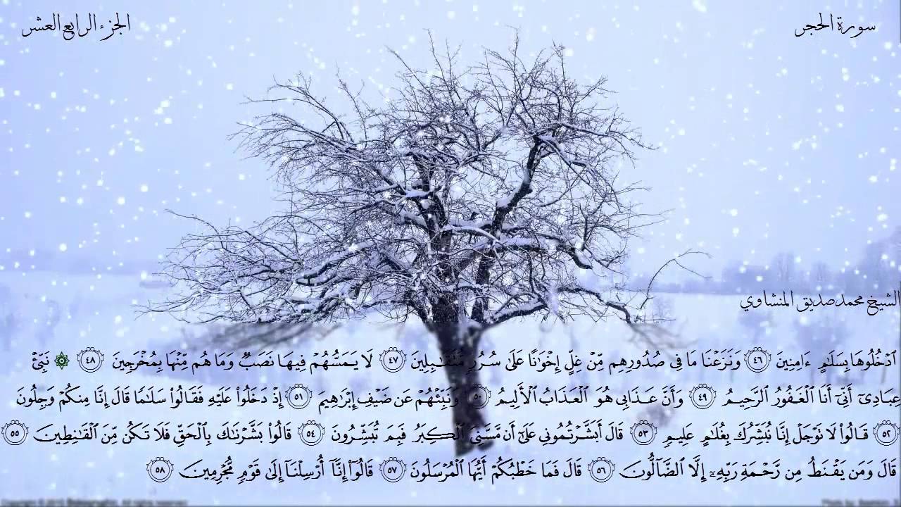 الشیخ محمدصدیق المنشاوي سورة الحجر HD