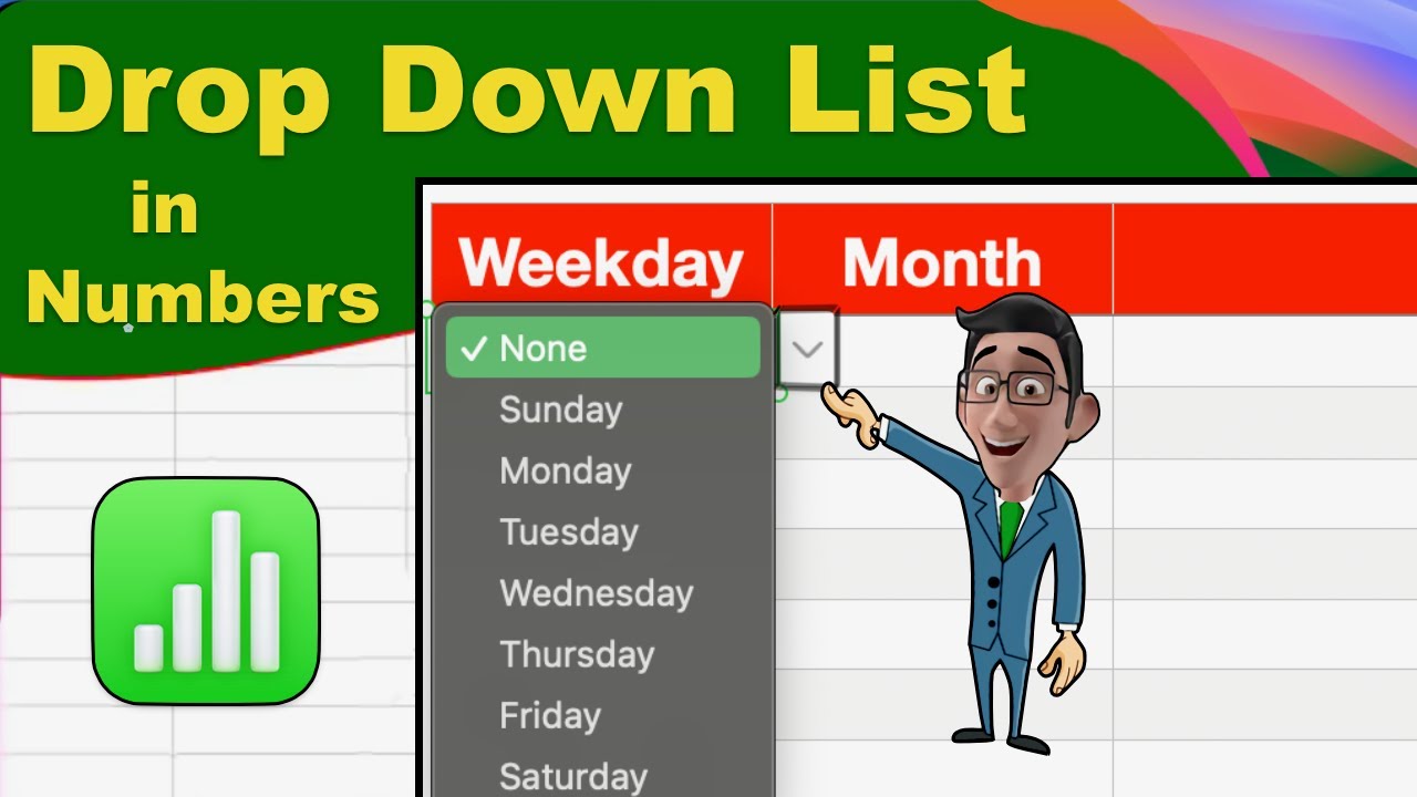 How To Add a Pop Up Menu or a Drop down List In Apple Numbers spreadsheet ( Easy Method - 2024 )