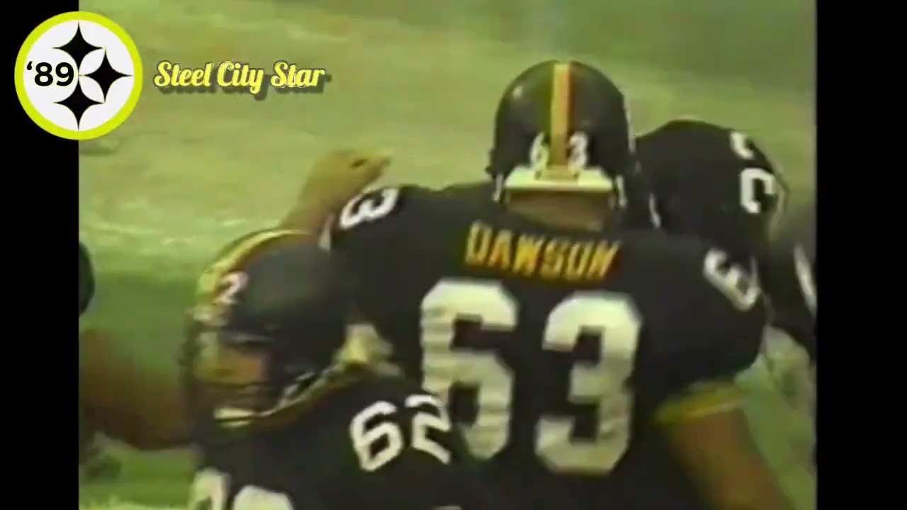Steelers 11/26/89 flood game BUBBY BRISTER