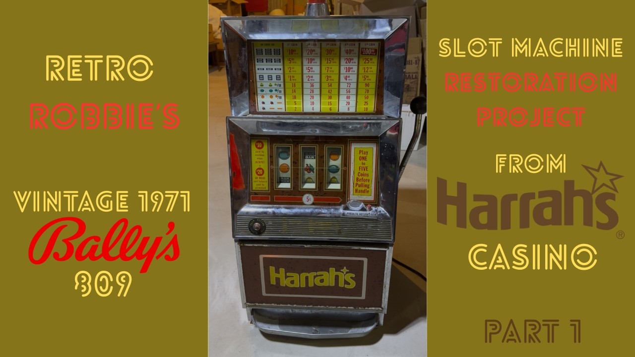 Retro Robbie's 1971 Bally's 809 Slot Machine restoration project from Harrah's Casino - Part 1