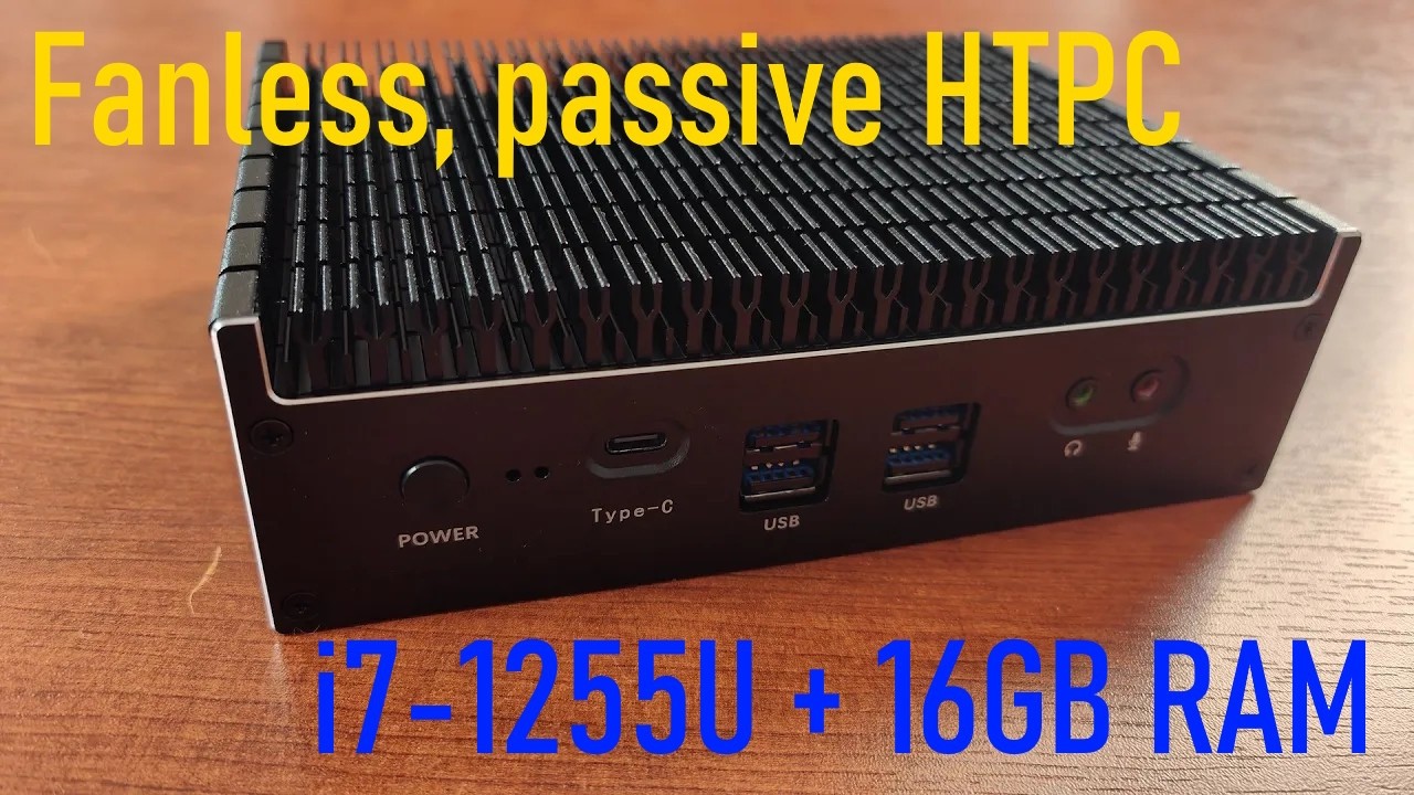 My new audio player: fanless, 100% passive Chatreey MiniPC IT12-F i7-1255U review.