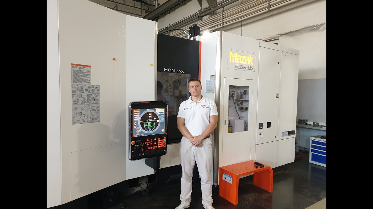 SolidCAM+Mazak. Запуск станка Mazak HCN 5000. Launch of the Mazak HCN 5000