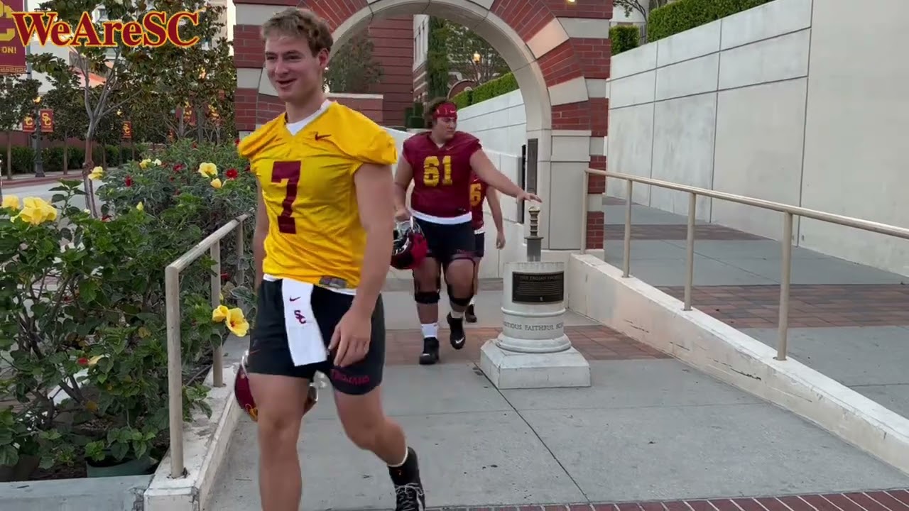2023 USC Football Fall Camp Day 1 - Players Take the Field at 6am (7/28)