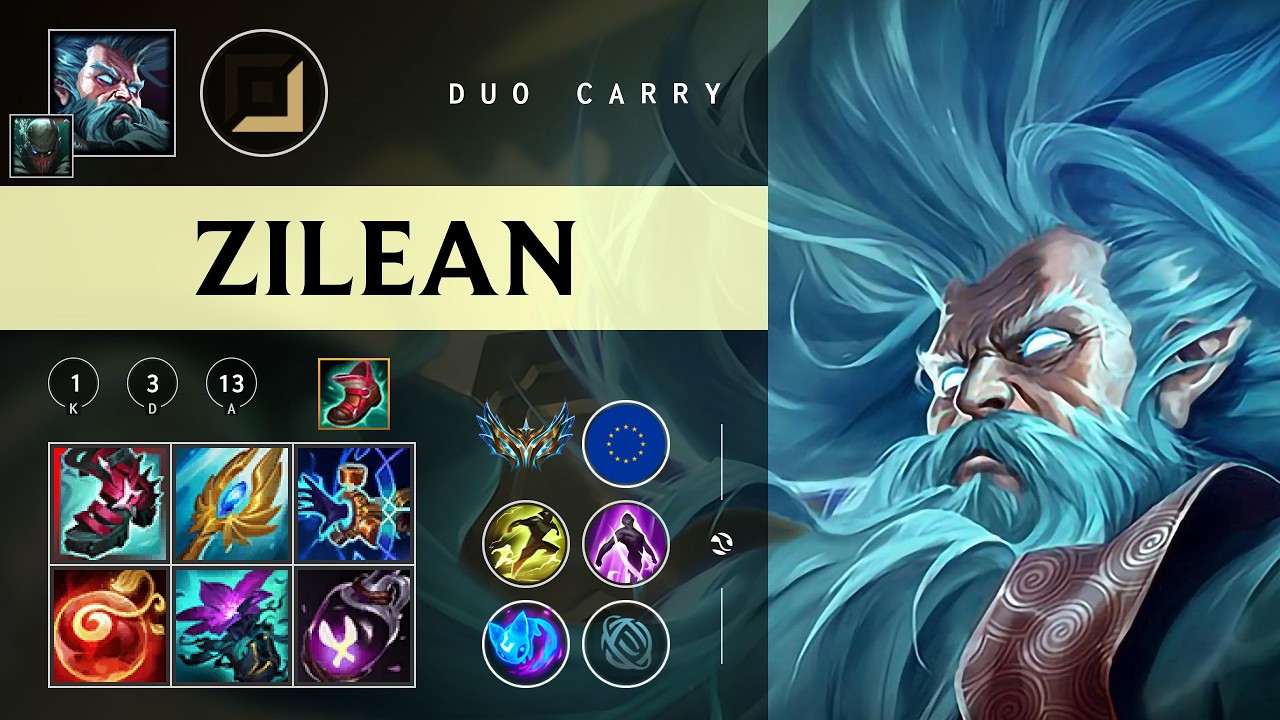Zilean Carry vs Ezreal - EUW Challenger Patch 26.04