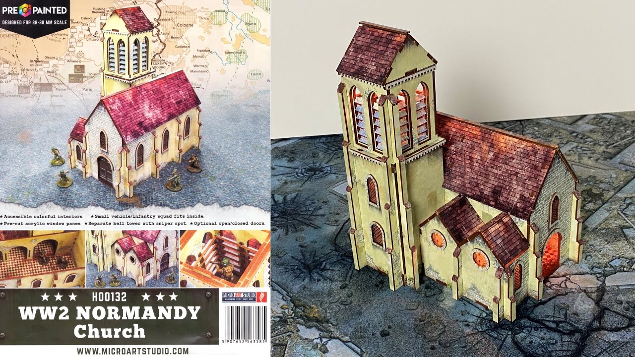 Micro Art Studio - WW2 Normandy Church
