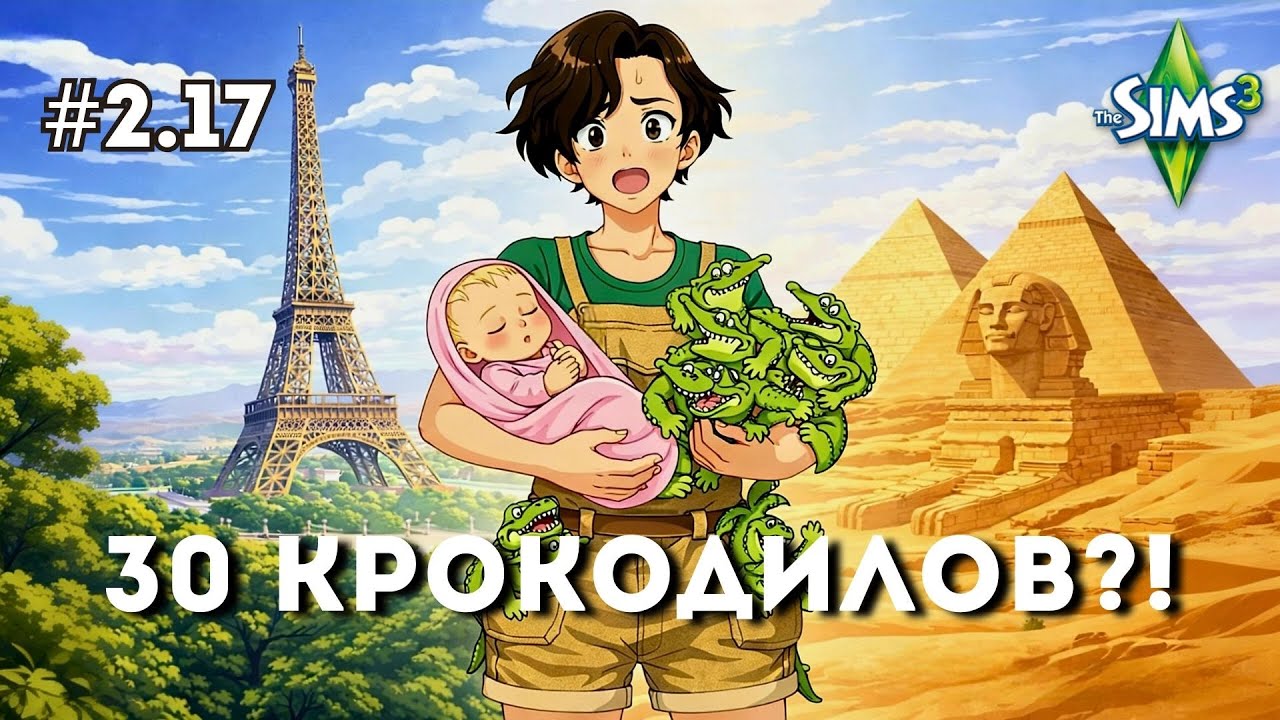 Франция, Египет и полный хаос в Sims 3