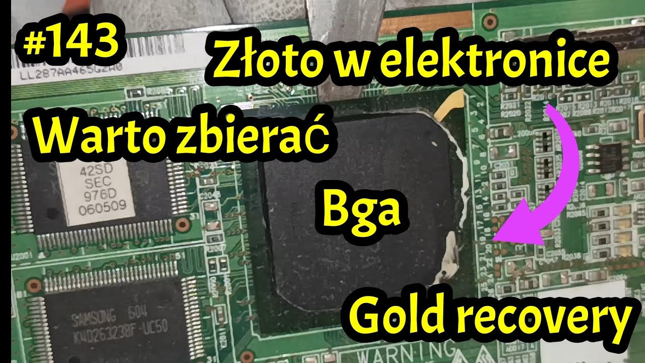 #143 Złoto w elektronice. Odzysk z Bga  #recykling #gold #goldrecovery #złoto