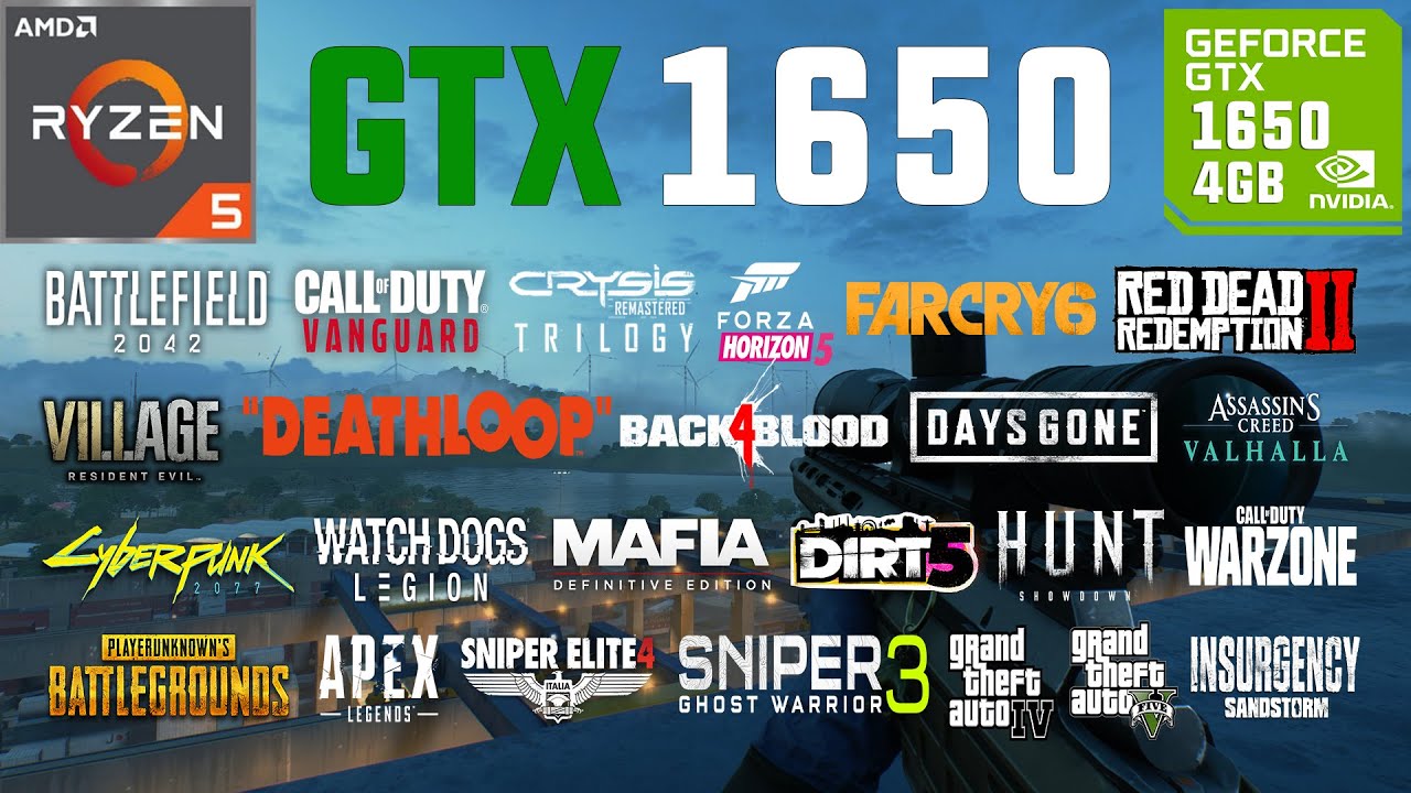 GTX 1650 4GB Test in 35 Games in 2021