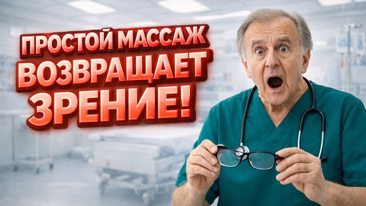 Доктор Шац: Массаж ОДНОЙ точки на 1 минуту! Как вернуть ОСТРОЕ ЗРЕНИЕ и ПАМЯТЬ после 60 лет?