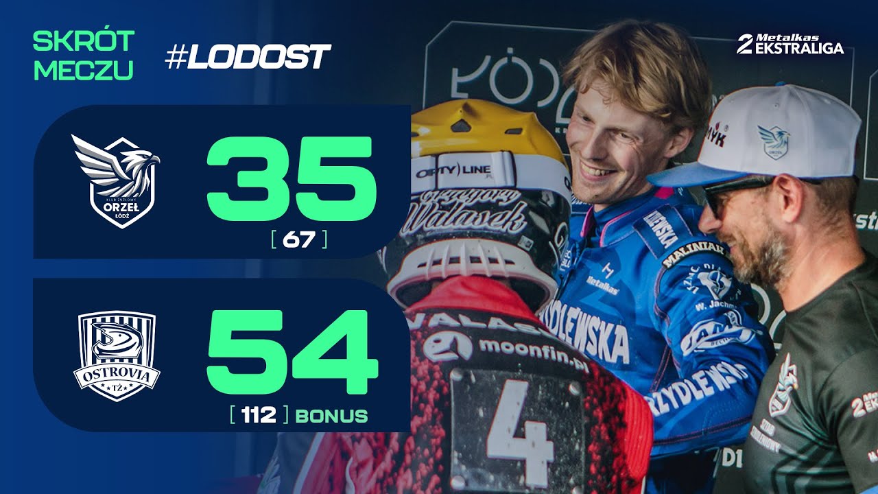 Speedway. Żużel. Mecz: Krakowiak i Szostak liderami. Świetny Sitek (skrót #LODOST 35:54 25.07.2025)