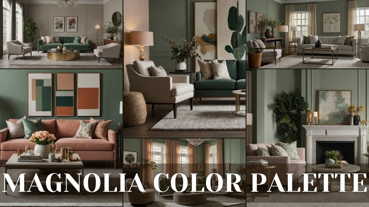 Modern Living Room Interior in Magnolia Color Palette | Stylish and Cozy Decor Ideas