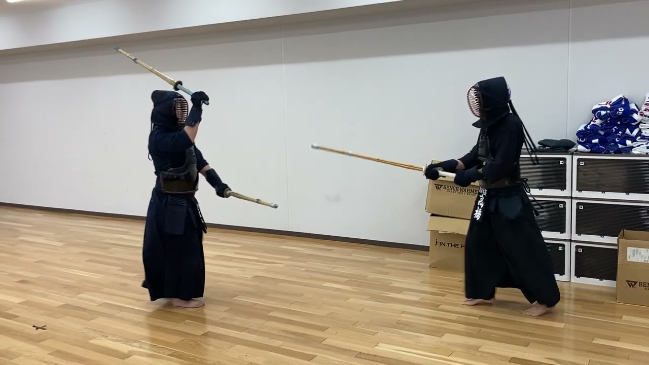 【発達障害メンズナース】稽古風景/#2　＃剣道　＃剣道稽古 #二刀流　＃正二刀