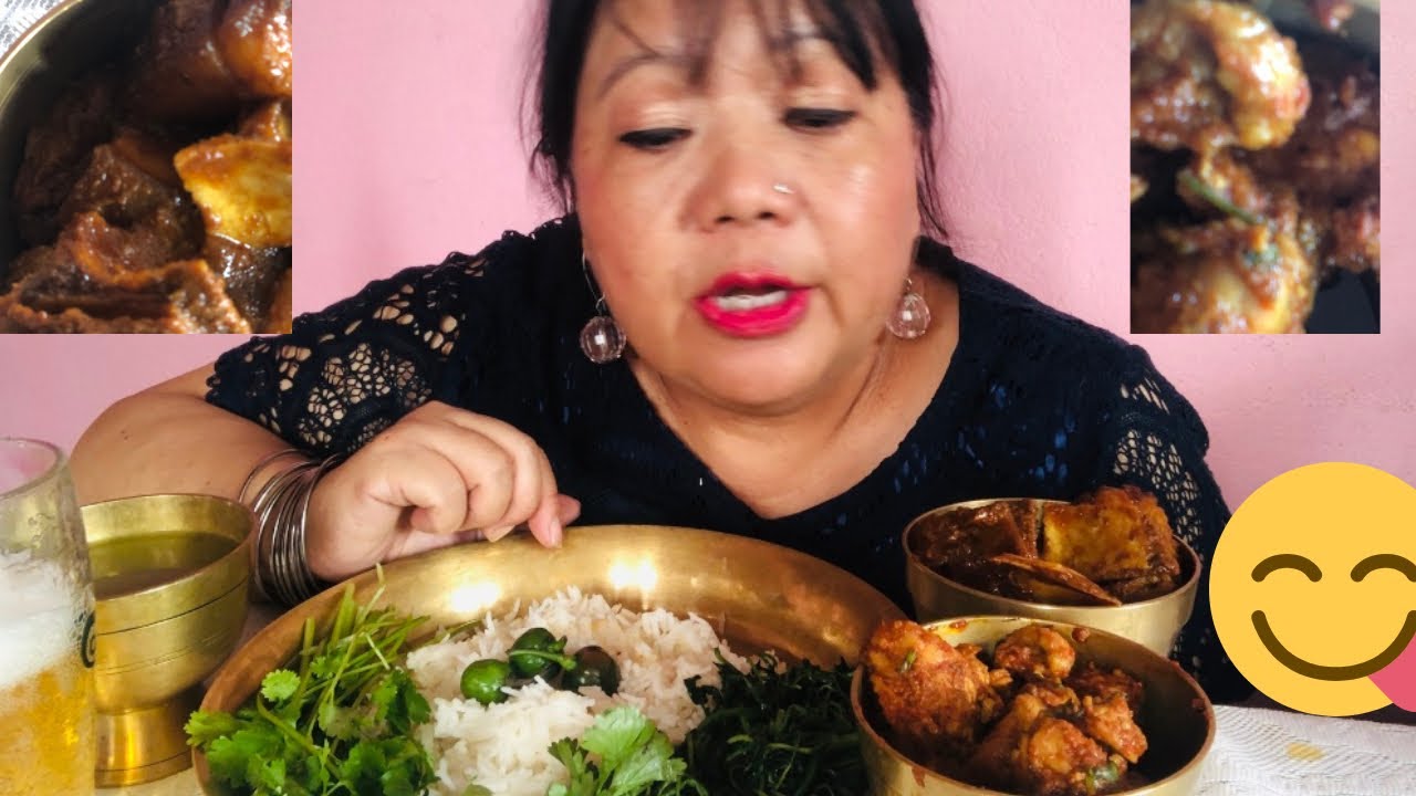 PORK,SIMSAAG,DAL ,CHICKEN FRY ,RICE with BEER ! Nepali Style ! Cheat meal !🇳🇵Pushpa Rai 