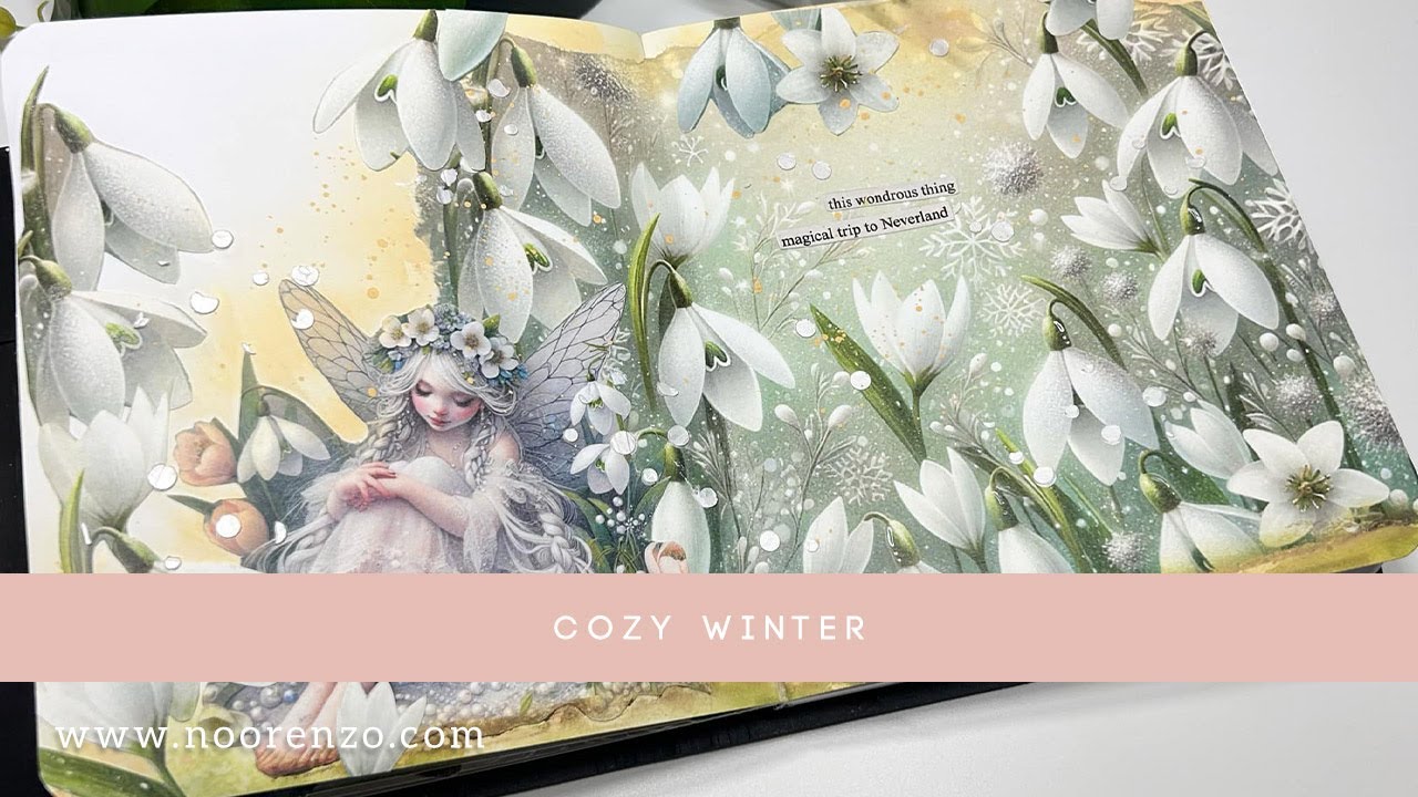 Collage maken met Fairybells set cozy winter door Jolanda