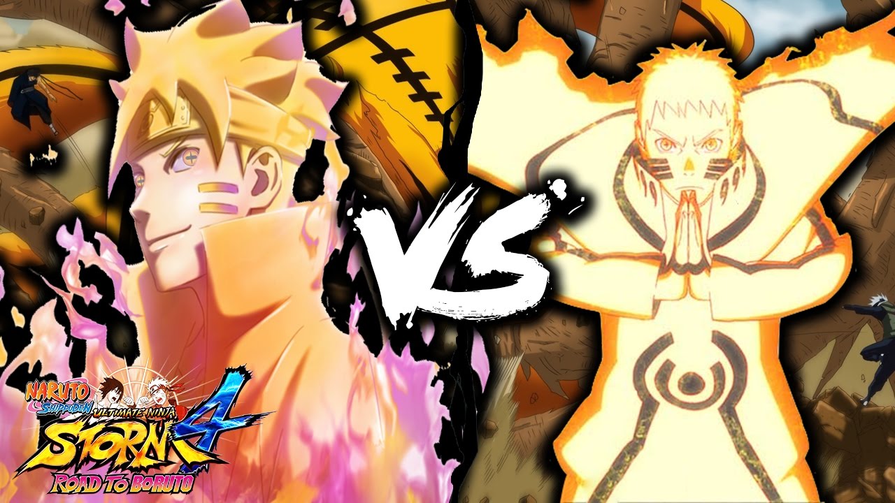 Bijuu Mode Boruto vs Bijuu Hokage Naruto - Naruto Shippuuden Ultimate Ninja Storm 4 Road to Boruto