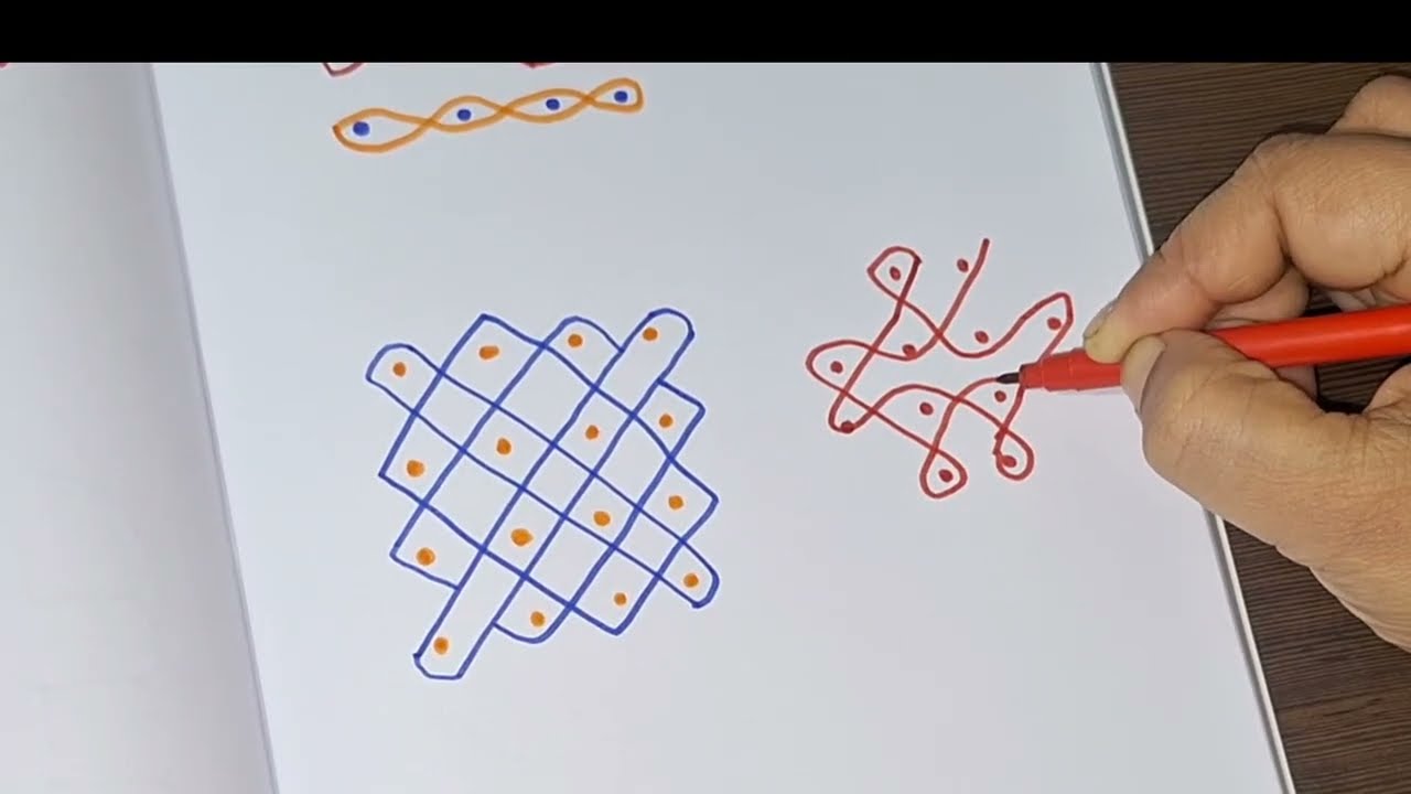 7 Dot Rangoli Design Step by Step | Easy Rangoli for Beginners