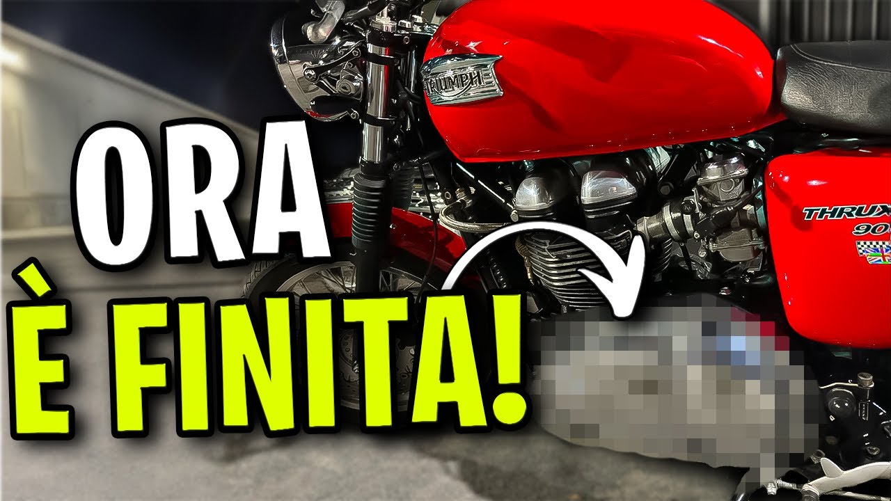 Ora &egrave; finita! TRIUMPH THRUXTON 900!  Ultime modifiche estetiche + reveal finale