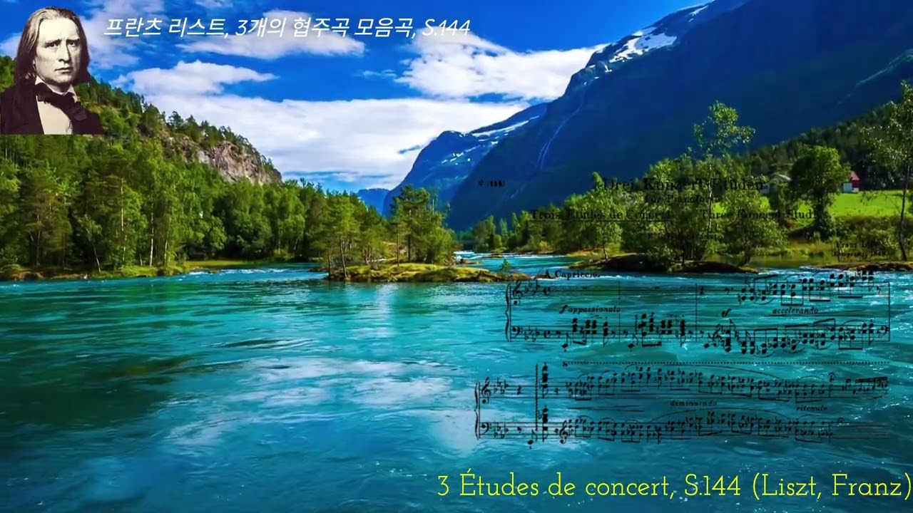 ✦‿✦프란츠 리스트, 3개의 협주곡 모음곡, S.144 ✦‿✦3 Études de concert, S.144 (Liszt, Franz)✦‿✦