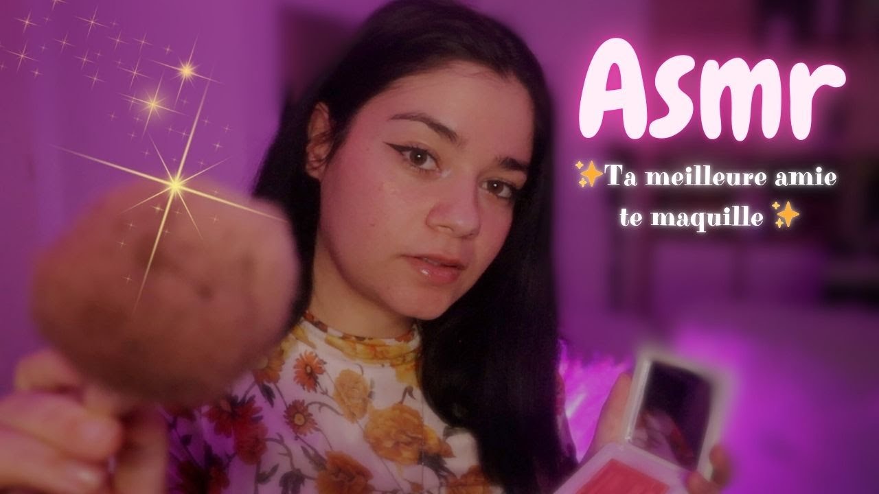 ASMR 🪴 Ta meilleure amie te maquille pour une soirée 💄