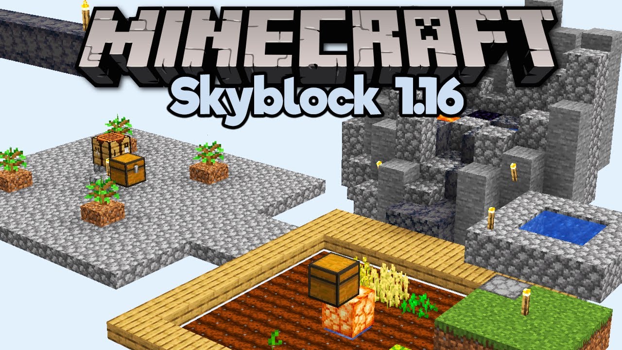 Cobblestone Generator, Tree Farm & Crops! ▫ Minecraft 1.16 Skyblock (Tutorial Let's Play) [Part 2]