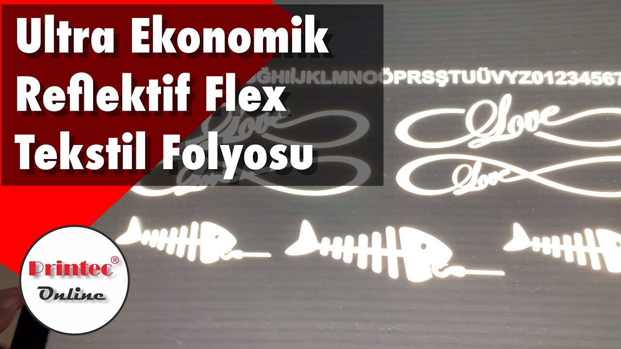 Ultra Ekonomik Reflektif Tekstil Folyosu ve Printec Kesici Plotter Performans Testi