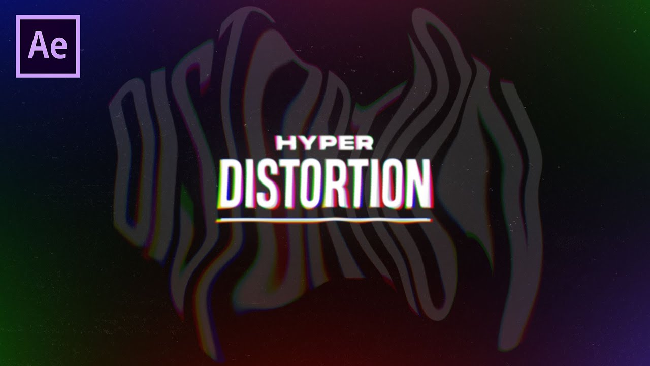 Distorted RGB Text Animation in After Effects | After Effects Tutorial
